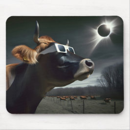 Kuh, die das gesamte Sonnenkollektiv beobachtet Mousepad