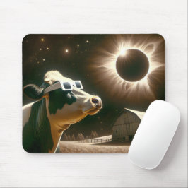 Kuh, die das gesamte Sonnenkollektiv beobachtet Mousepad