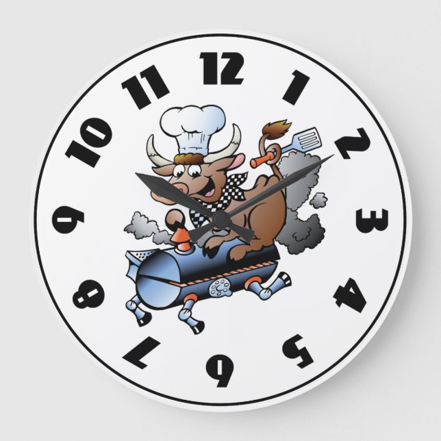 Kuh, die eine GRILLEN Uhr reitet (Vorderseite)