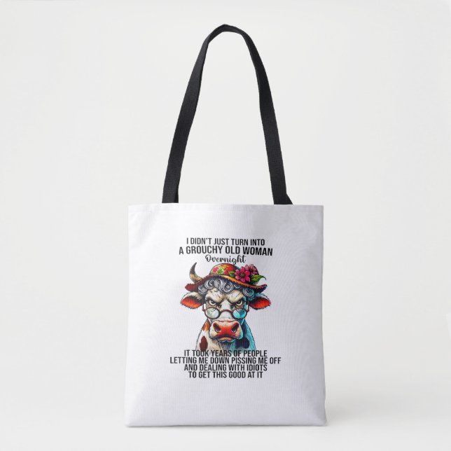 Kuh, die ich nicht einfach in eine grouschige, alt tasche (Vorderseite)