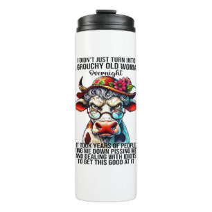 Kuh, die ich nicht einfach in eine grouschige, alt thermosbecher