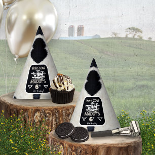 Kuh-Druck Geburtstagspartyhut Partyhütchen