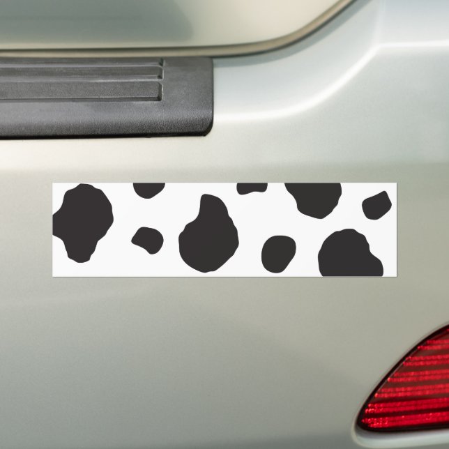 Kuh-Druck, Kuhmuster, Kuh-Spots, schwarz-weiß Autoaufkleber (Auf Auto)