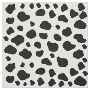 Kuh-Druck, Kuhmuster, Kuh-Spots, schwarz-weiß Stoff