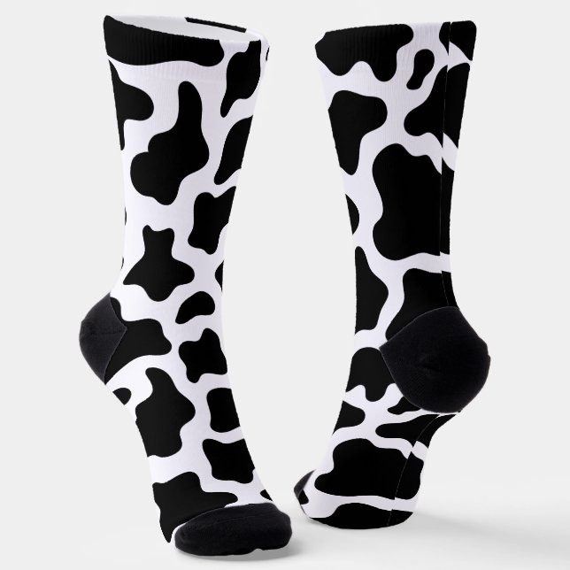 Kuh drucken Niedliches Bauernmuster Socken (Gewinkelt)