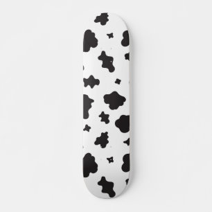Kuh drucken schwarz und weiß skateboard