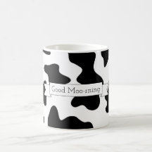 Kuh druckte gute morgendliche Tasse