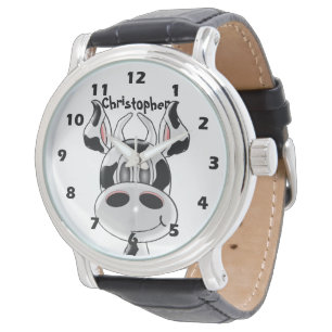 Kuh einfach Name hinzufügen Armbanduhr