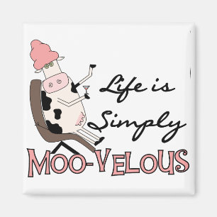 Kuh-einfach T-Shirts MOO-velous und Geschenke Magnet