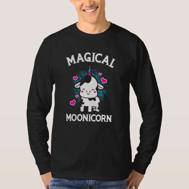 Kuh Einhorn Horn Ice Creme T-Shirt (Vorderseite)