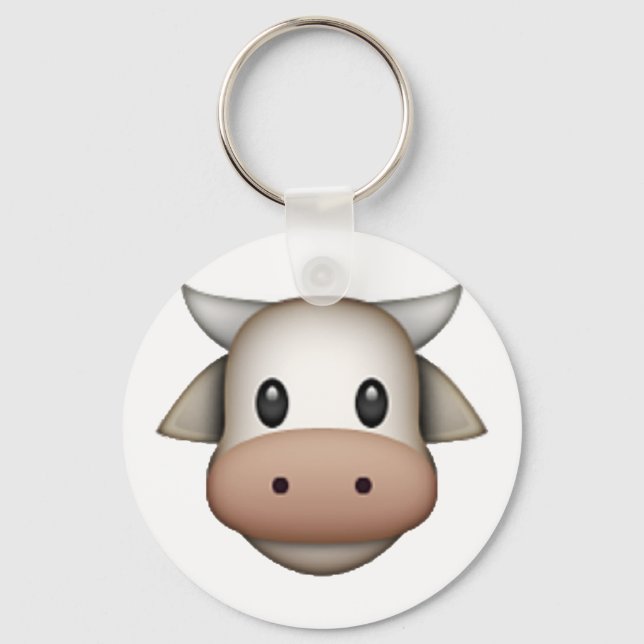 Kuh - Emoji Schlüsselanhänger (Vorderseite)