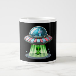Kuh entführt Alien Jumbo-Tasse