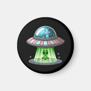 Kuh entführt Alien Magnet