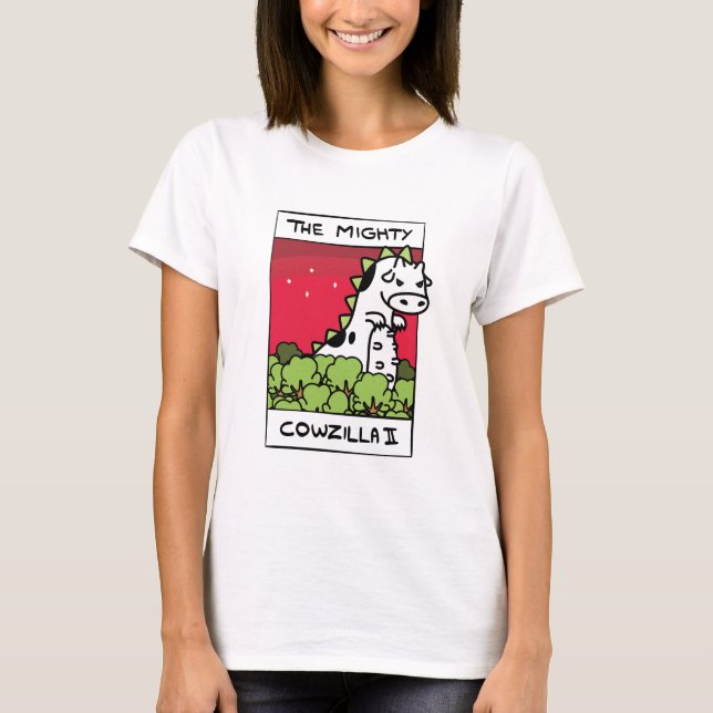 Kuh-Evolution Cowzilla Kleid T-Shirt (Vorderseite)