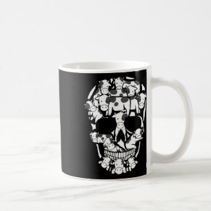 Kuh Farm Skeleton Halloween Bauer Kuh Schädel Kaffeetasse