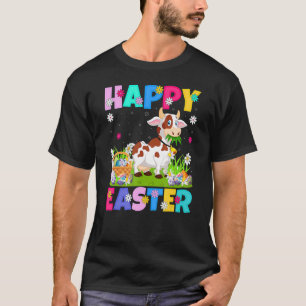 Kuh Frohe Ostern Hase Kuh Ostersonntag T-Shirt