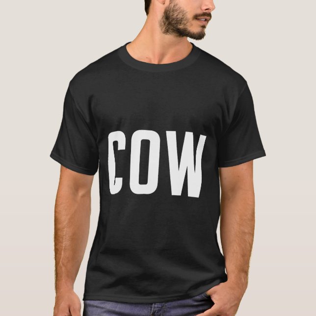 Kuh Funny Costume T-Shirt (Vorderseite)