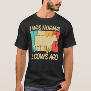 Kuh für Männer Bauer Kuh Milchproduktion T-Shirt