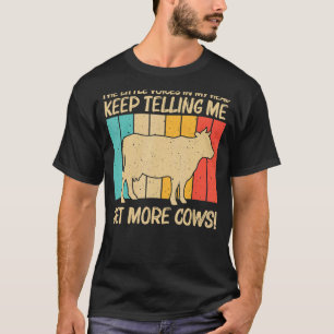 Kuh für Männer Bauer Kuh Milchproduktion T-Shirt