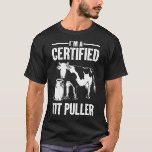 Kuh für Männer Milchkühe Bauer Milchwirtschaft T-Shirt