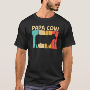 Kuh für Männer Vater Zuchtvieh Milchkaffee Bauer T-Shirt