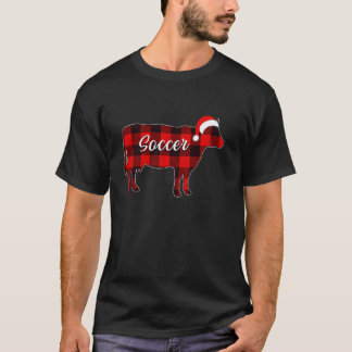 Kuh Fußball Schlafanzug Rot Kariert Kuhliebhaber W T-Shirt