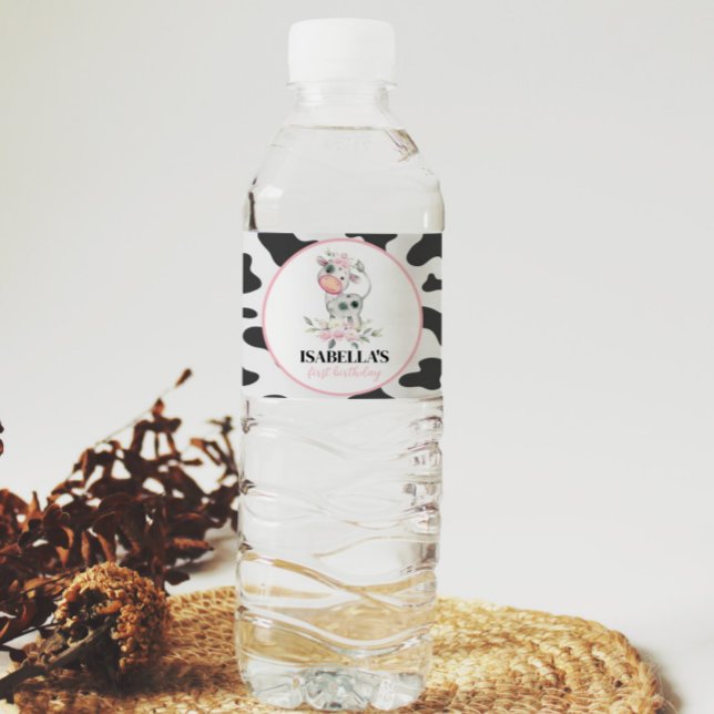 Kuh Geburtstagsfeier Wasserflasche (Von Creator hochgeladen)