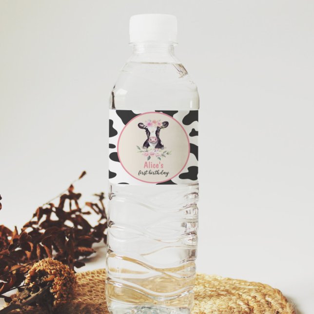 Kuh Geburtstagsfeier Wasserflasche (Von Creator hochgeladen)
