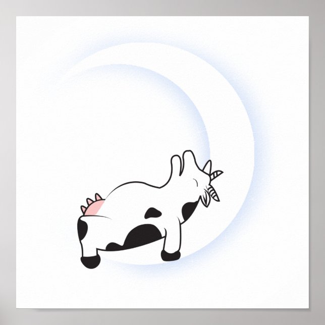 Kuh Gekackt Poster (Vorne)