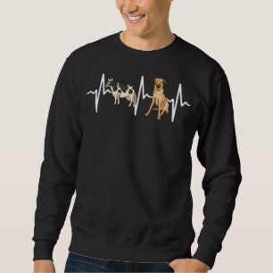 Kuh Gepunktet Chinook Heartbeat Dog Sweatshirt