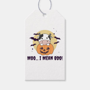 Kuh Ghost Niedlich Kawaii Halloween Moo I Gemein B Geschenkanhänger