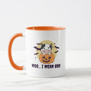 Kuh Ghost Niedlich Kawaii Halloween Moo I Gemein B Tasse