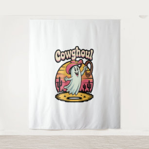 Kuh Ghoul Halloween Spooky Wandteppich