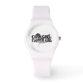 Kuh Girl Flower Girl Armbanduhr