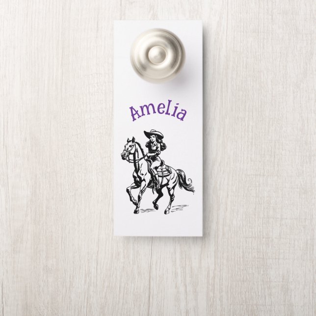 Kuh Girl Türanhänger (Auf Knauf)