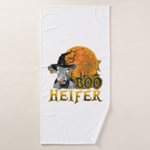 Kuh Halloween Badehandtuch