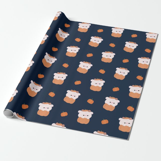 Kuh Halloween Geschenkpapier (Ungerollt)