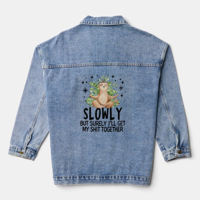 Kuh Halloween Jeansjacke (Rückseite)