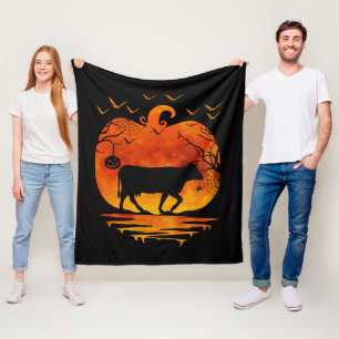 KUH HALLOWEEN KOSTÜM KÜRBIS HERBSTSAISON FLEECEDECKE