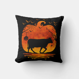 KUH HALLOWEEN KOSTÜM KÜRBIS HERBSTSAISON KISSEN