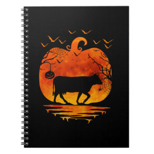 KUH HALLOWEEN KOSTÜM KÜRBIS HERBSTSAISON NOTIZBLOCK