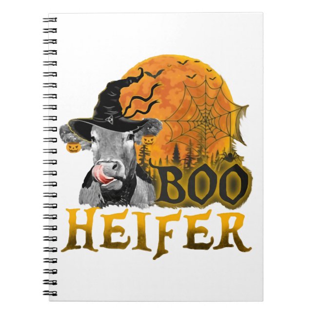 Kuh Halloween Notizblock (Vorderseite)