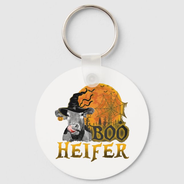 Kuh Halloween Schlüsselanhänger (Vorderseite)