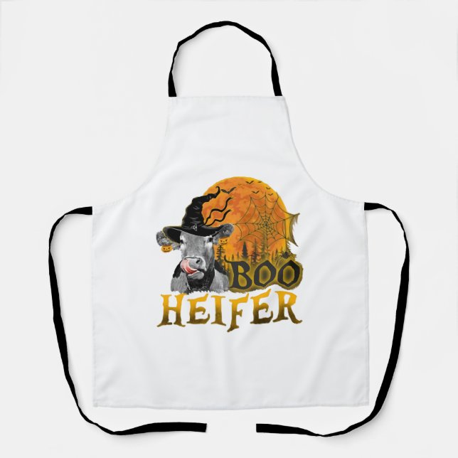 Kuh Halloween Schürze (Vorderseite)