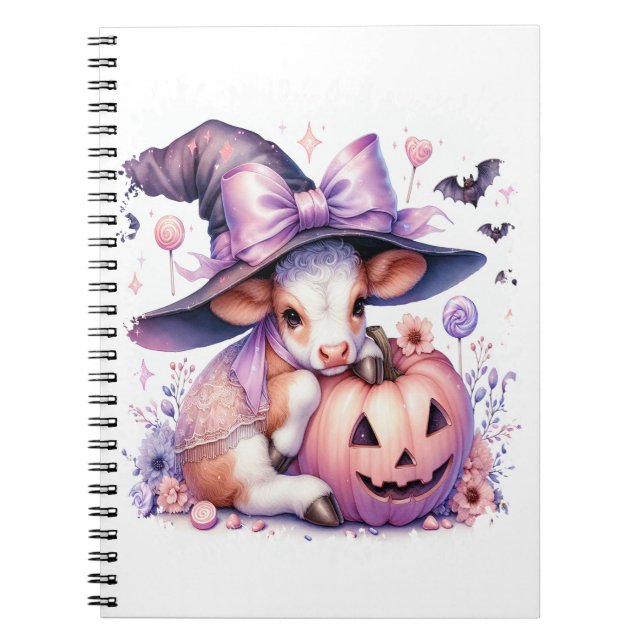 Kuh Halloween Square Notizblock (Vorderseite)