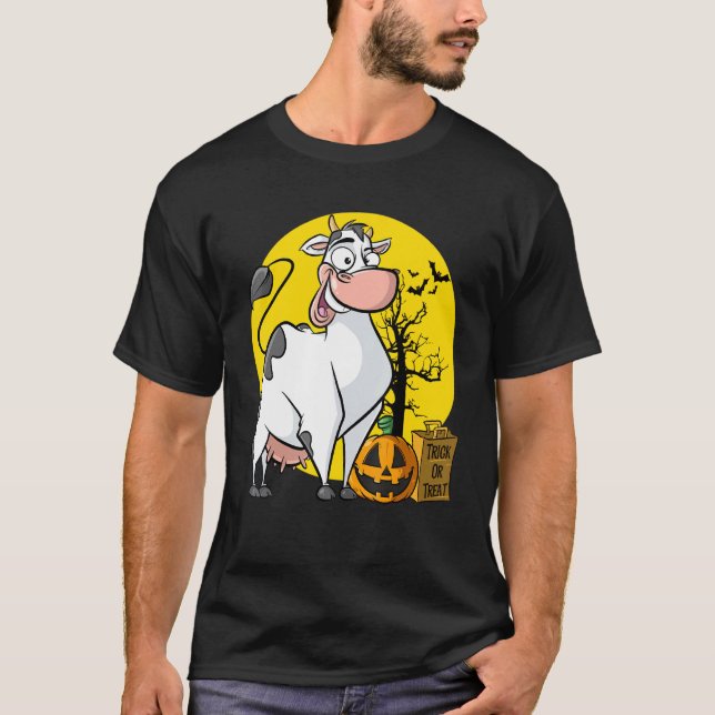 Kuh Halloween T-Shirt (Vorderseite)