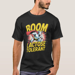 Kuh Held Milch Liebhaber Laktose Tolerant T-Shirt