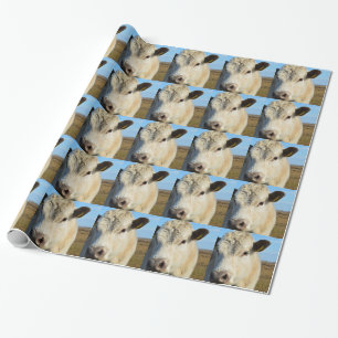 Kuh herauf nahes geschenkpapier