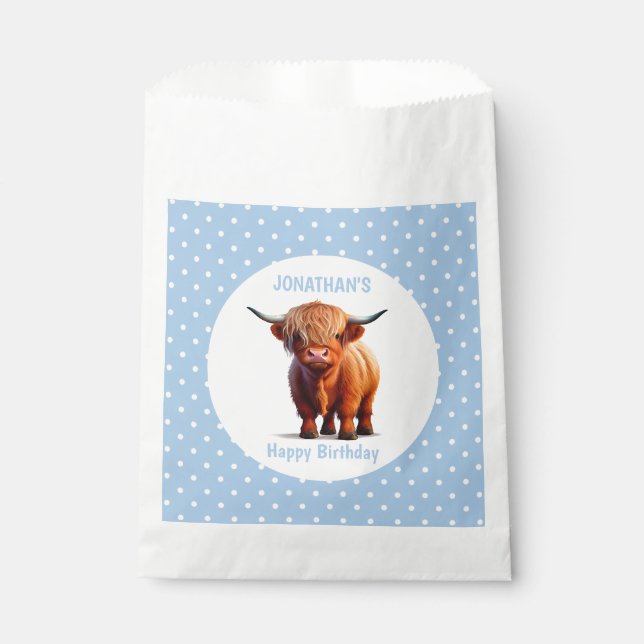 Kuh Highland BUE Geschenktütchen (Vorderseite)