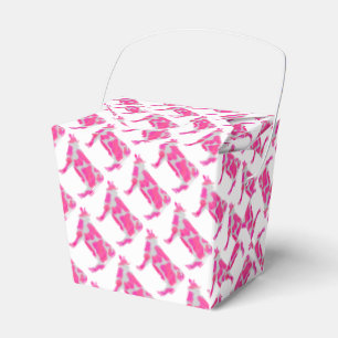 Kuh Hot Pink und White Silhouette Geschenkschachtel